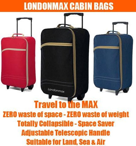 Londonmax Overhead Cabin Bag 1.3 Kg Lightweight Navy