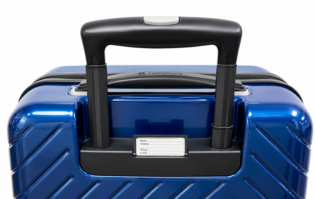Blue Ridge Super Sheen Overhead Hard Shell Spinner Suitcase 55x40x20cm Blue
