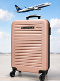 Bellfield Rose Gold Hard Shell Cabin Suitcase 55x40x20cm 2.75Kg