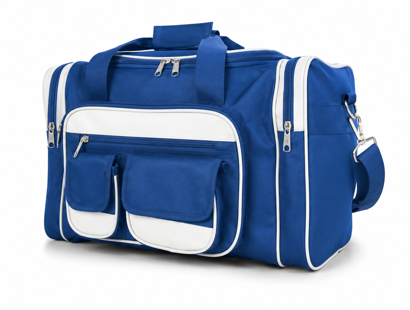 Under Seat Cabin Bag 6 Pockets- Fits All Major Airlines 40x30x20cm Spanish Blue