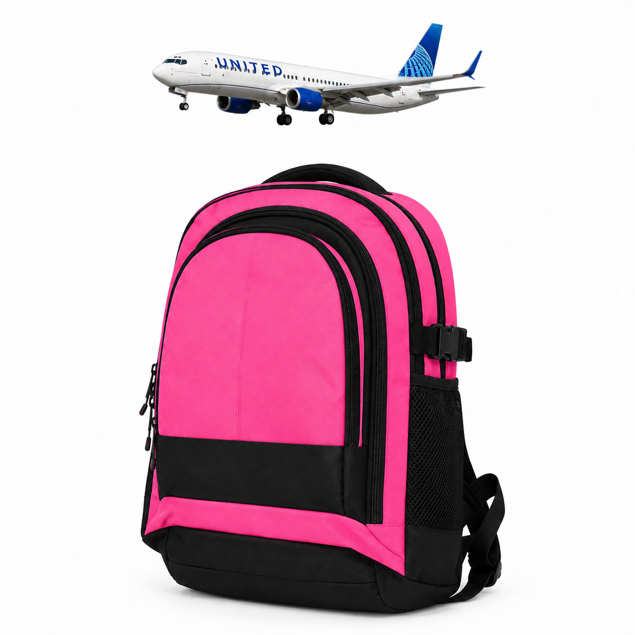 Under Seat Cabin Backpack 40x30x20cm Pink