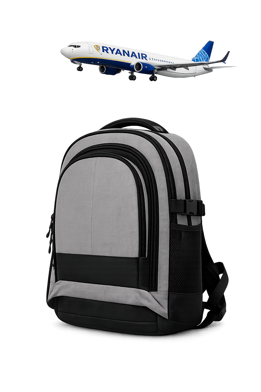 Under Seat Cabin Backpack 40x30x20cm Gray