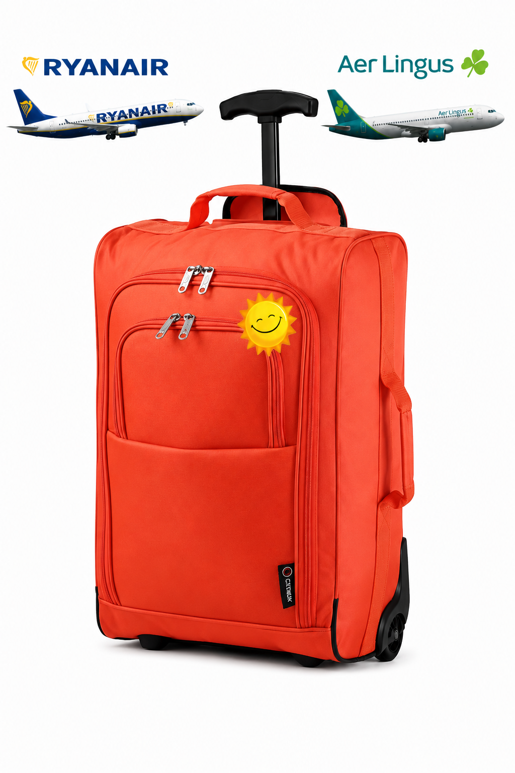 Full Size Overhead Cabin Bag (55x40x20cm) Orange