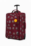 Full Size Overhead Cabin Bag (55x40x20cm) Owl Burgundy