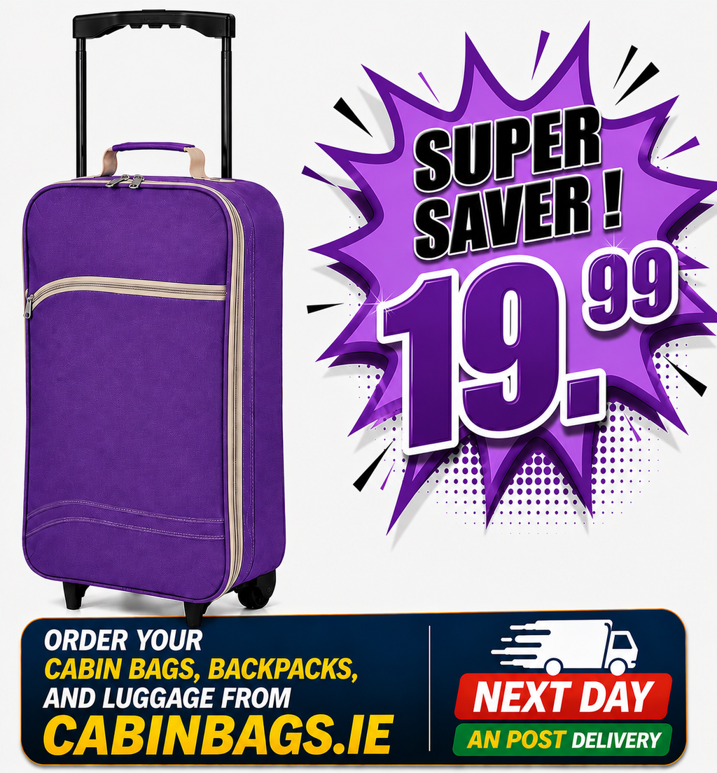 Viva Overhead Cabin Bag 1.3 Kg Lightweight Purple