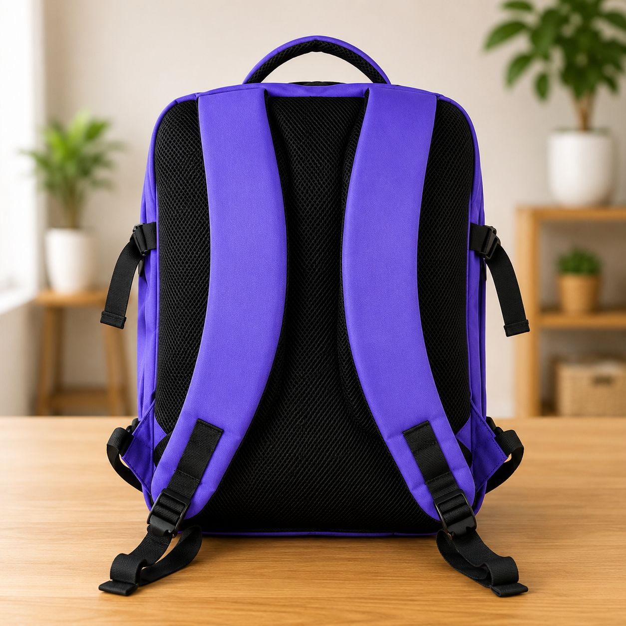 Ryanair Max Size Overhead Cabin Backpack 55x40x20cm Purple 1.0 Kg