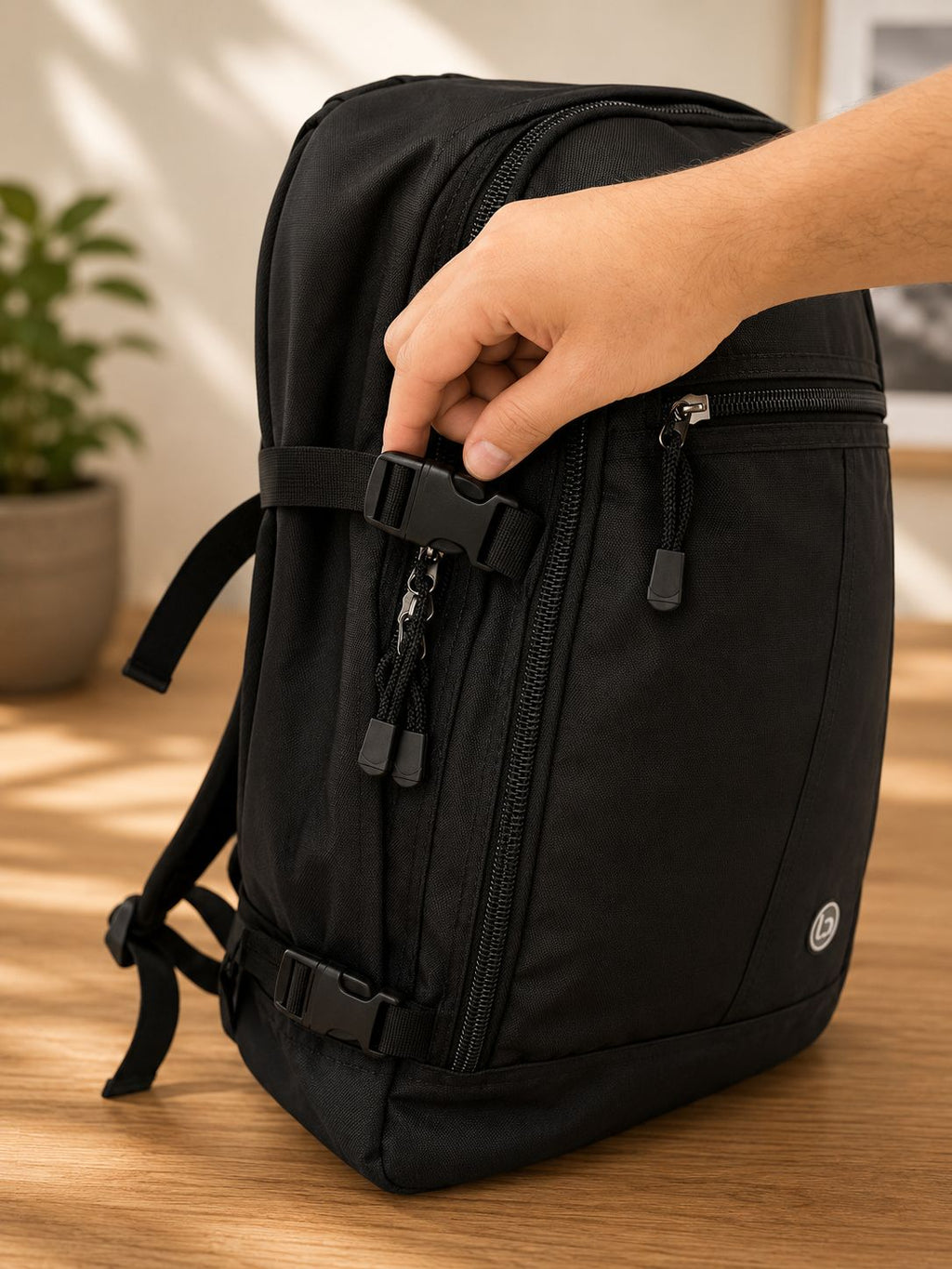 Overhead Backpack 50x40x20cm 0.5 Kg Classic Black