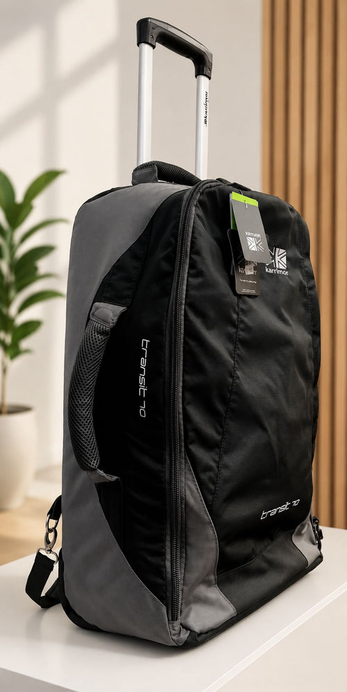 Check In Luggage Karrimor Transit 70 Litre 62x40x23cm Backpack 2.45 kg  Black/Grey