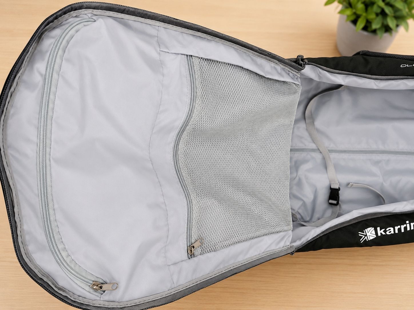 Check In Luggage Karrimor Transit 70 Litre 62x40x23cm Backpack 2.45 kg  Black/Grey